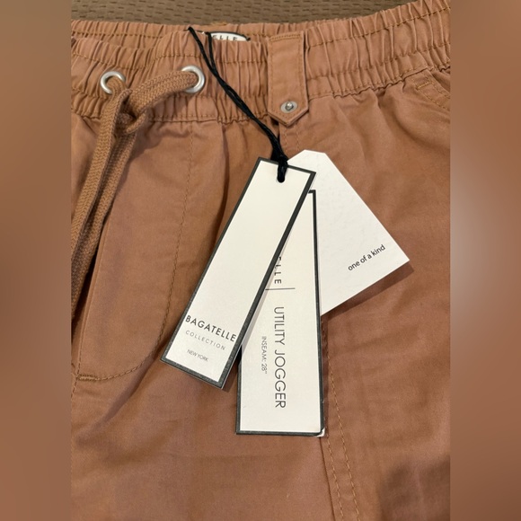 NWT Bagatelle NY Collection Khaki Rust Utility Jogger w/ Drawstring Waist - 6 - Picture 5 of 11